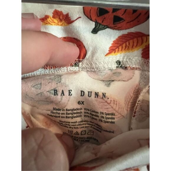 Rae Dunn Trick Or Treat! Fall Girls Set Kids Size 6X NEW WITH FLAWS - Picture 8 of 10